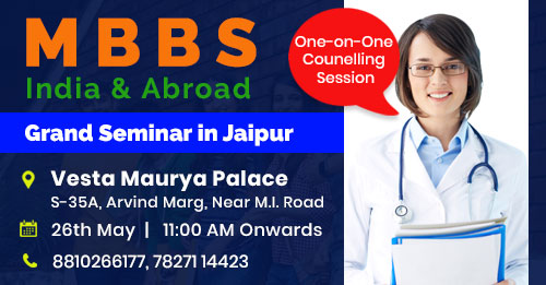 MBBS Admission Guidance Seminar in Jaipur on 26th May 2024